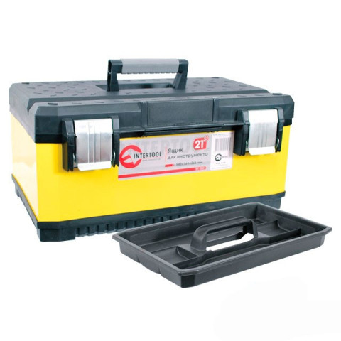 Ящик для инструментов с металлическими замками INTERTOOL BX-2021