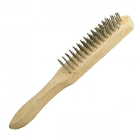 Щетка-сметка, деревянный корпус INTERTOOL BT-0005