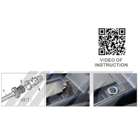 Приспособление для демонтажа автомобильного прикуривателя VW