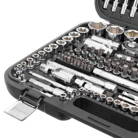 Набор инструментов 1/2" & 3/8" & 1/4", 156ед., Cr-V STORM INTERTOOL ET-8156