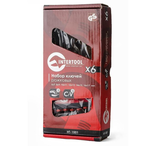 Набор рожковых ключей INTERTOOL HT-1001