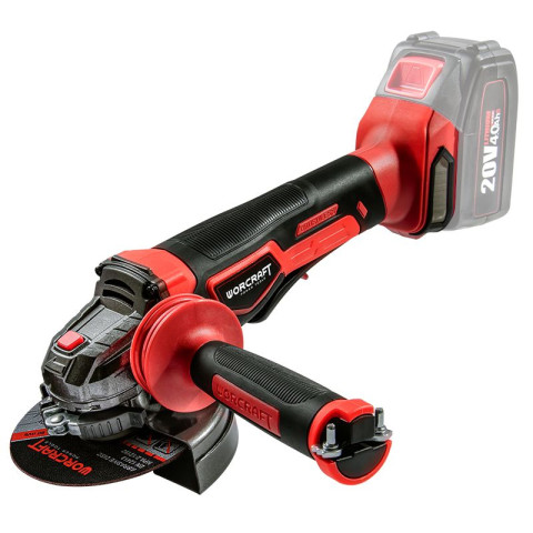 Аккумуляторная бесщеточная шлифмашина угловая WORCRAFT CAG-S20LIB-125