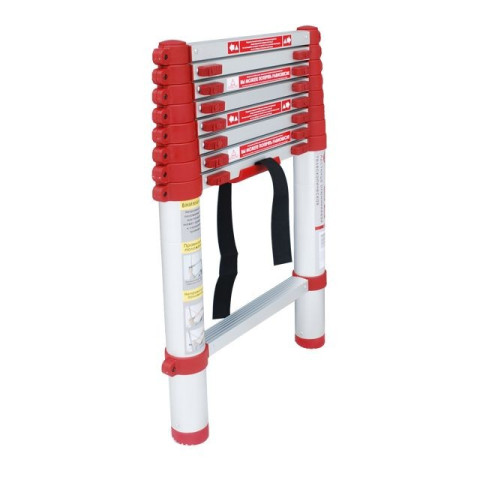 Лестница алюминиевая телескопическая 8 ступеней INTERTOOL LT-3026