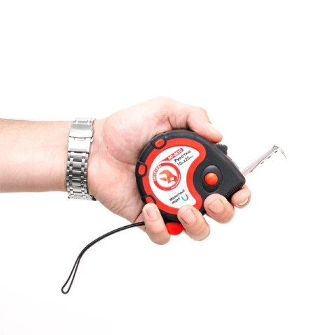 Рулетка стальная с фиксатором 10м INTERTOOL MT-0610