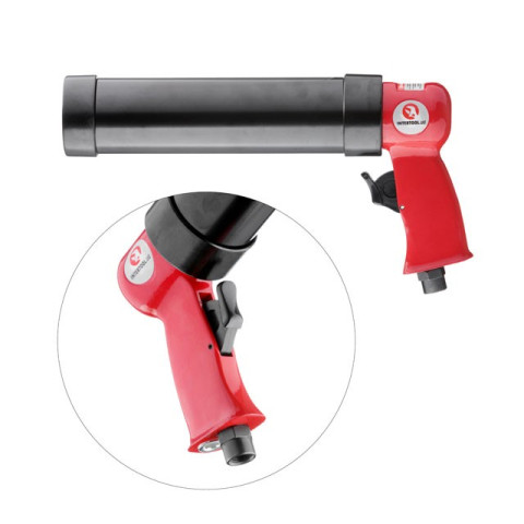 Пистолет для выдавливания силикона пневматический INTERTOOL PT-0601