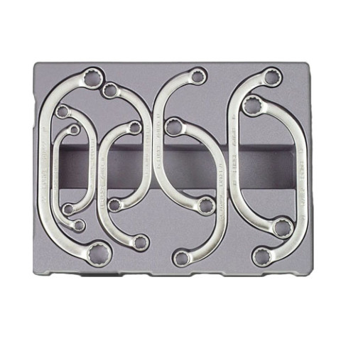 Набор ключей накидных С-образных 9 пр. (8-22 мм) (код 50911)