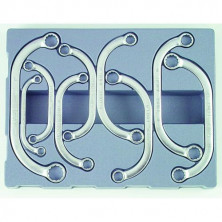 Набор ключей накидных С-образных 9 пр. (8-22 мм) (код 50911)