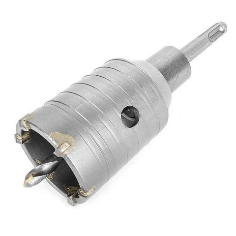 Комплект: сверло корончатое по бетону 50мм+Переходник SDS Plus 100мм INTERTOOL SD-7050