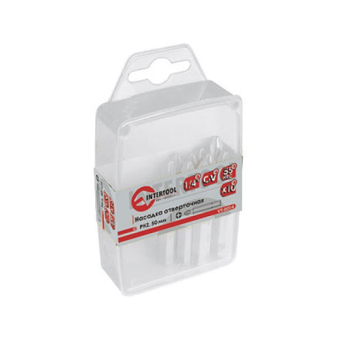 Комплект отверточных насадок 4мм 1/4"x50мм INTERTOOL VT-0034