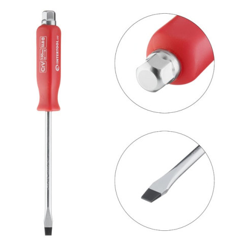 Отвертка ударная SL8x150мм INTERTOOL HT-0484