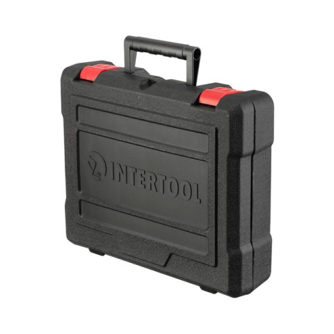 Дрель-шуруповерт аккумуляторная Li-Ion 18 В, 25 Nm, 0-400/0-1500 об/мин, 2x2.0 Ач, быстрая зарядка 1 ч, съемный патрон INTERTOOL WT-0317