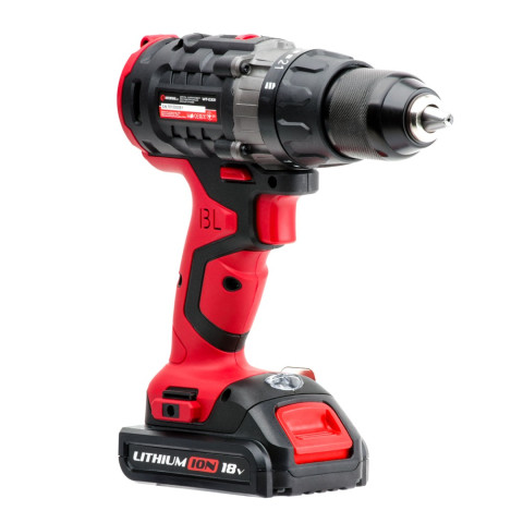 Дрель-шуруповерт аккумуляторная c бесщеточным двигателем Li-Ion 18В INTERTOOL WT-0331