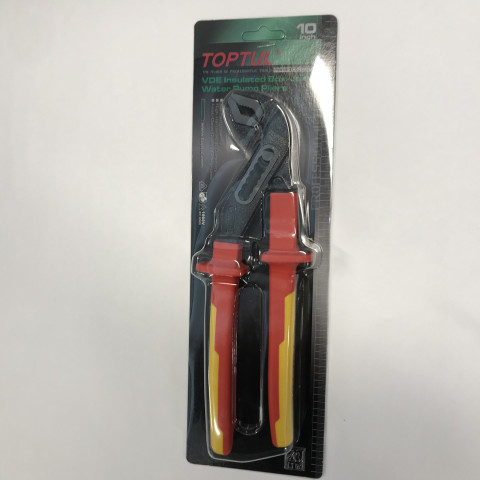 Клещи переставные изолированные 10" 1000V VDE TOPTUL DGCE2210