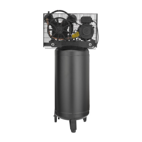 Компрессор 100 л, вертикальный, 3 кВт, 220 В, 10 атм, 500 л/мин, 2 цилиндра INTERTOOL PT-0017