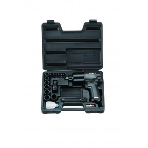1/2" Пневмогайковерт 813 Нм с набором головок 6-гранных 14 пр. (код 4142B)