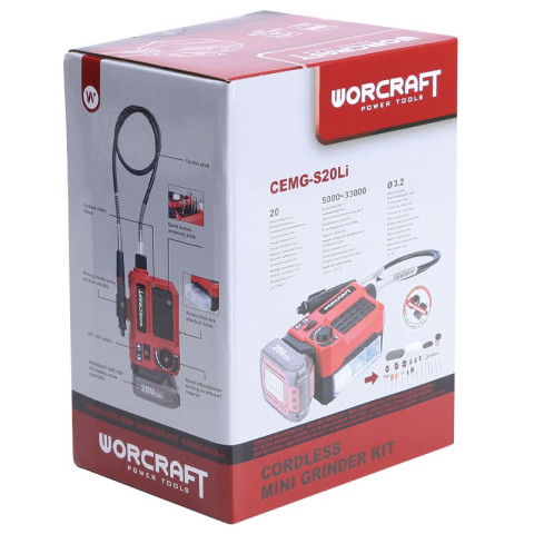 Аккумуляторный гравер WORCRAFT CEMG-S20Li