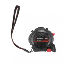 Рулетка с металлическим полотном покрытым нейлоном и магнитами на зацепе 3м*16мм STORM INTERTOOL MT-0823