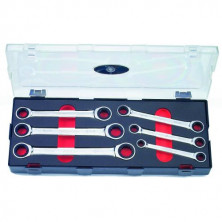 Набор ключей накидных трещоточных 6 пр. (код K50625)