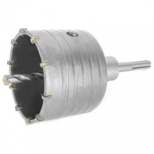 Комплект: сверло корончатое по бетону 80мм+Переходник SDS Plus 100мм INTERTOOL SD-7080