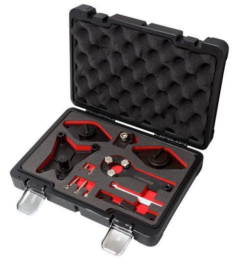 Набор фиксаторов для обслуживания двигателей группы Alfa Romeo Fiat Ford 12 предметов(1.2 8V, 1.4 16V), в кейсе "Pemium" Forsage F-914G7D