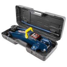 Домкрат подкатной гидравлический 2 т (h min 135мм, h max 385мм) с резиновой накладкой в кейсе Forsage F-TH22001C