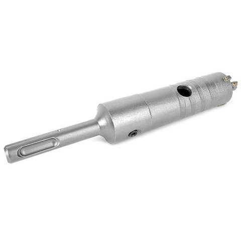 Комплект: сверло корончатое по бетону 26мм+Переходник SDS Plus 100мм INTERTOOL SD-7026