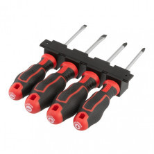 Набор отверток 4 ед ( SL5.0*100мм, SL6.0*100мм, PH1*100мм, PH2*100мм), STORM INTERTOOL VT-3434