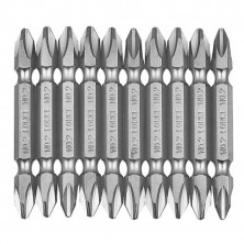 Набор бит крестовых Philips, двухсторонние РН.2, L=45 мм, 10 пр. (FORCE 2101)