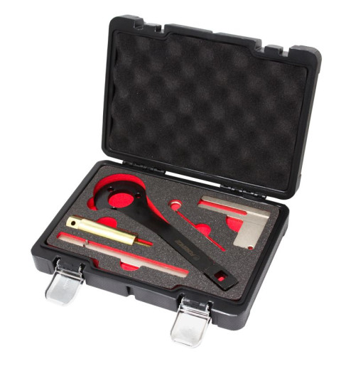 Набор фиксаторов для обслуживания бензиновых двигателей с цепным приводом 5 предметов BMW mini, Citroen, Peugeot, в кейсе "Premium" Forsage F-905G12D