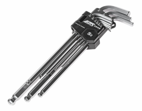 Набор шестигранников с шаровидными наконечниками 1/16-3/8" 9ед.