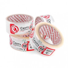 Скотч прозрачный 48мм*25м*52мкм INTERTOOL KT-0901