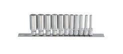 1/4" Набор головок 12-гранных глубоких (SAE) 11 пр. (код 21110D)