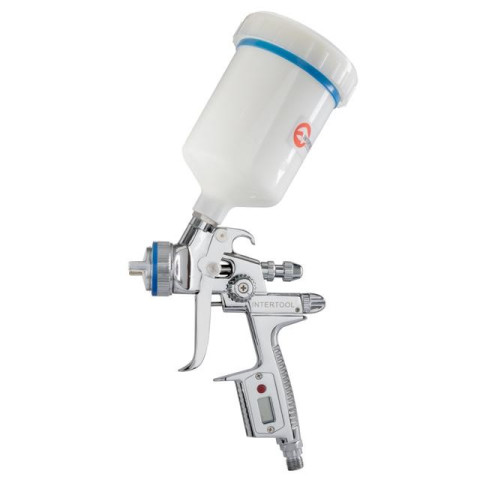 Краскопульт пневматический HVLP II Digital профессиональный INTERTOOL PT-0105D
