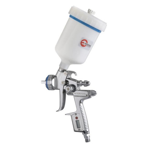 Краскопульт пневматический HVLP II Digital профессиональный INTERTOOL PT-0105D