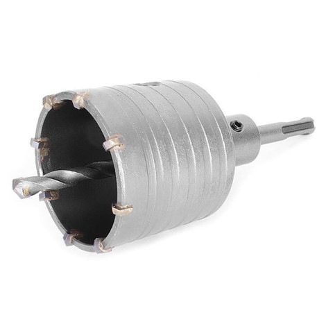 Комплект: сверло корончатое по бетону 65мм+Переходник SDS Plus 100мм INTERTOOL SD-7065