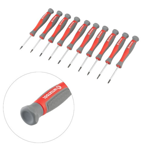 Набор отверток 18 ед ( SL2.5*50мм, SL3.0*50мм, SL5.0*75мм, SL6.0*38мм, SL6.0*100мм, SL8.0*150мм, PH0*50мм, PH00*50мм, PH1*75мм, PH2*38мм, PH2*100мм, P INTERTOOL VT-3350