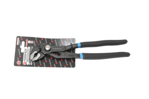 Пассатижи переставные сантехнические с кнопкой фиксации Cr-V 10" -250мм, на блистере Forsage F-613U250