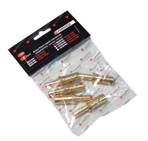 Соединитель "елочка"+"елочка" 6мм x 6мм, к-т 5шт Forsage F-HRC04/04K