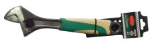 Ключ разводной с резиновой рукояткой 12"-300мм (захват 35мм), на пластиковом держателе ROCKFORCE RF-649300AB