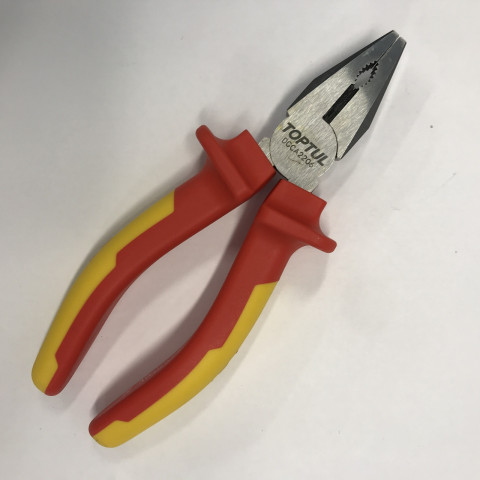 Пассатижи электрика 6" изолированные 1000V VDE TOPTUL DGCA2206