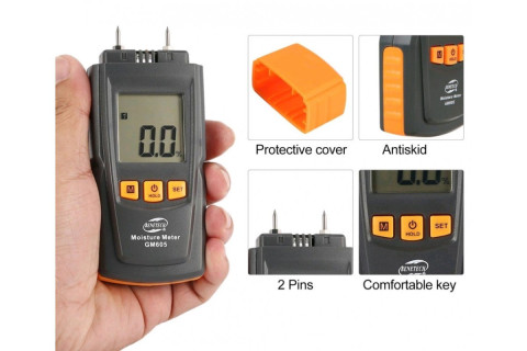 Влагомер древесины 0-41% (28 пород, 4 типа) BENETECH GM605