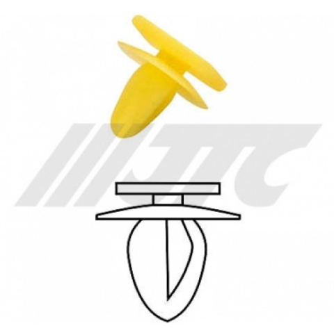 Клипса автомобильная пластиковая (для обивки MITSUBISHI) (25шт.)