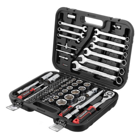 Набор инструментов 1/2" & 1/4", 82ед., Cr-V STORM INTERTOOL ET-8082