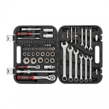 Набор инструментов 1/2" & 1/4", 82ед., Cr-V STORM INTERTOOL ET-8082