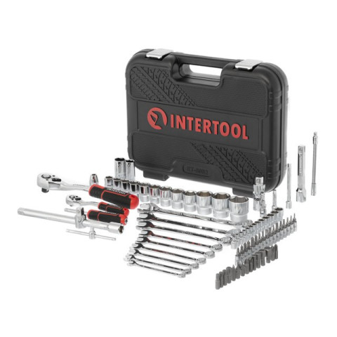 Набор инструментов 1/2" & 1/4", 82ед., Cr-V STORM INTERTOOL ET-8082