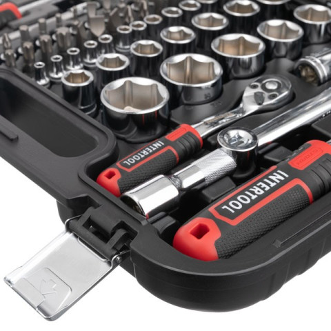 Набор инструментов 1/2" & 1/4", 82ед., Cr-V STORM INTERTOOL ET-8082