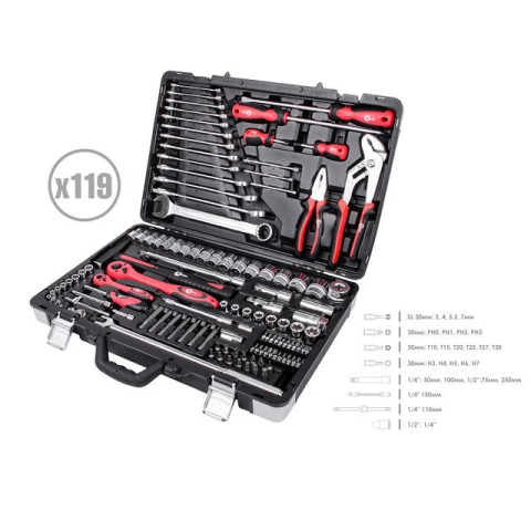 Профессиональный набор инструментов INTERTOOL ET-7119