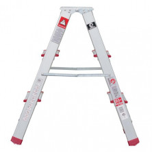 Стремянка алюминиевая двухсторонняя 3 ступени, высота 660мм INTERTOOL LT-1103