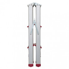 Стремянка алюминиевая двухсторонняя 3 ступени, высота 660мм INTERTOOL LT-1103