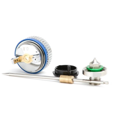 Комплект форсунки 0.8мм для краскопульта HVLP II mini PT-0128 (дюза, воздушная головка, игла) INTERTOOL PT-2105